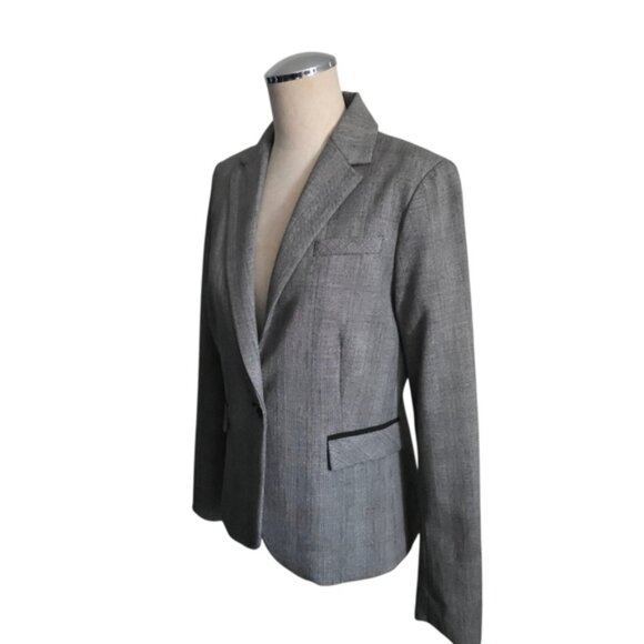 Mercer Madison Houndstooth Print One Button Blazer Small - Picture 6 of 12